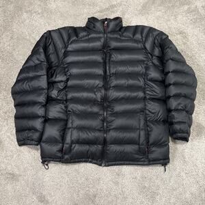 Cabelas 750 Goose Down Jacket Mens Size XL Tall Outdoor Black